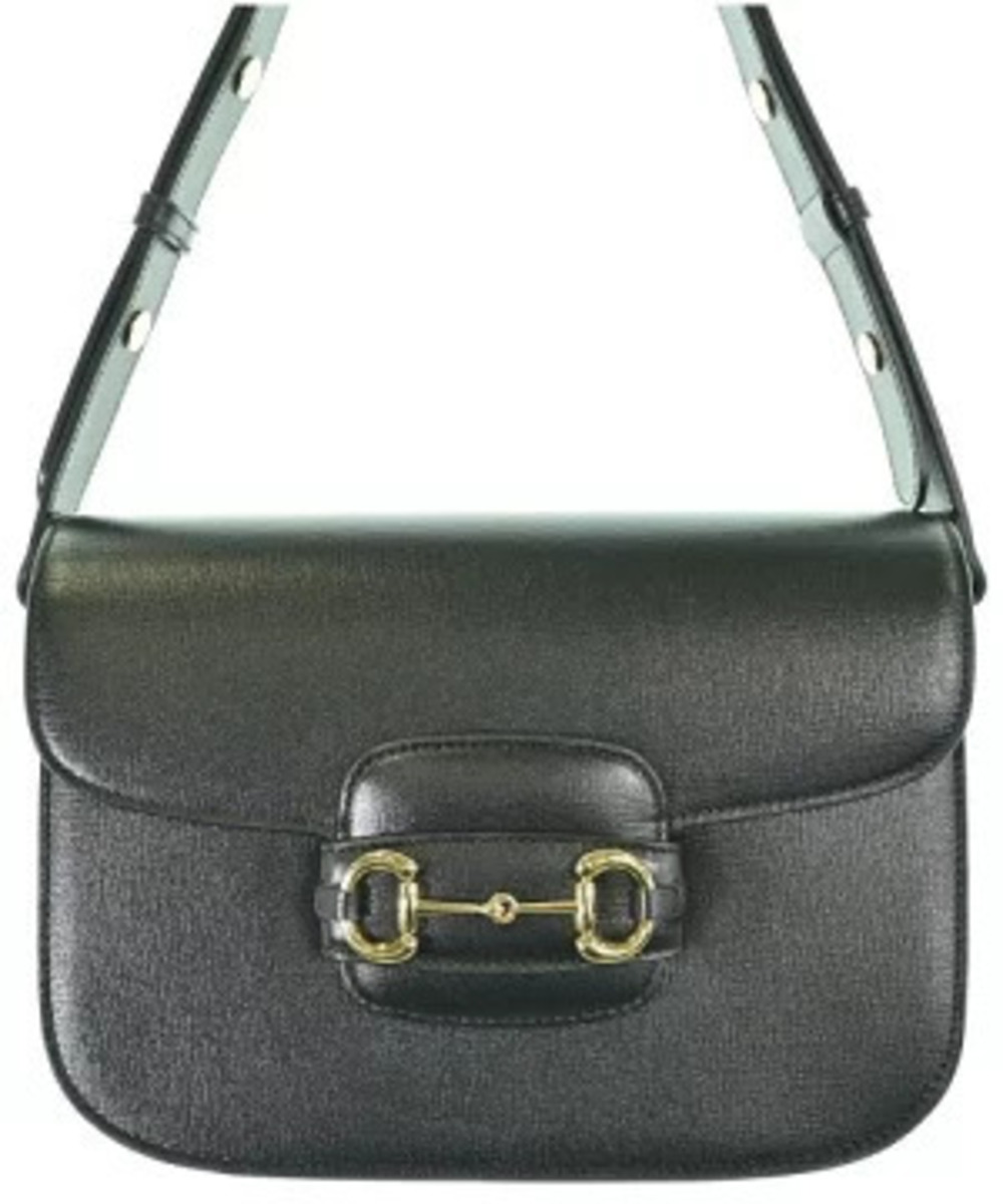 Gucci Horsebit 1955 shoulder bag black leather horsebit Black